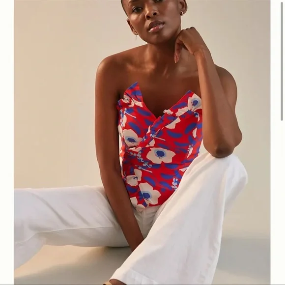 Anthropologie Stylish and Elegant Hutch Strapless Top - Picture 2 of 5